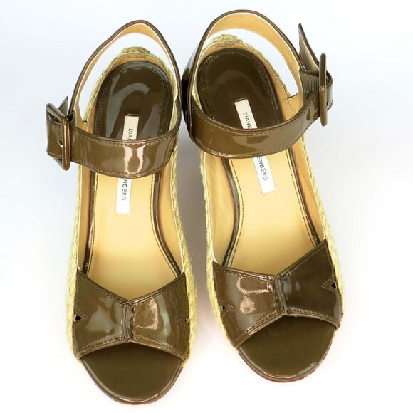 Diane von Furstenberg Sudan Espadrille Sandals 8M - Picture 4 of 6